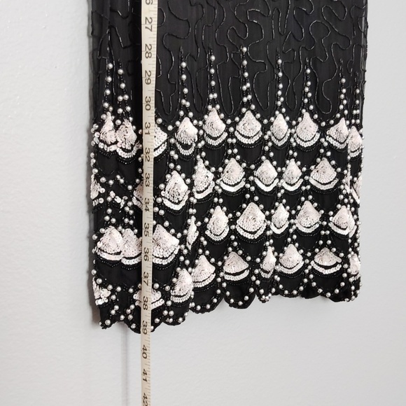 Lawrence Kazar Sequined Dress made in India size Large - Picture 11 of 12